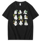 Halloween Ghost Plant  Pattern  Print 100%Cotton T-Shirt