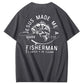 Jesus Made Me A Fisherman Pattern Print 100%Cotton T-Shirt