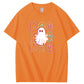 Halloween Boo Boo Boo Ghost Funny Pattern  Print 100%Cotton T-Shirt