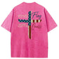 Stand For The Flag Kneel For The Cross 4th Of July Washed T-Shirt