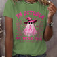 Women's Casual October We Wear Pink Ghost Breast Cancer Art T-Shirt