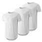 Men's 3-Pack Cotton Hipster Hip Hop Longline Crewneck T-Shirt, Men's Casual T-Shirts