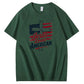 Jesus Lovin' America Pattern Print 100%Cotton T-Shirt