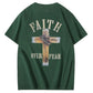 Faith Over Fear  Pattern Print 100%Cotton T-Shirt