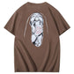 Save Me Pattern Crew Neck T-Shirt