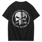 We Are People 1776 Skull Pattern Print 100%Cotton T-Shirt