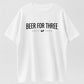 Eating For Two Beer For Three Funny Pregnancy Couple Matching T-Shirt
