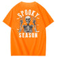 Halloween Spooky Season Funny Skll Pattern  Print 100%Cotton T-Shirt