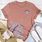 T-shirt med rund hals og "Guds planer for dit mønster"