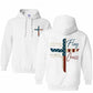 Stand For The Flag Kneel For The Cross 4th Of July Print Hoodie
