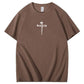 There Is Power In The Name Of Jesus Pattern Print T-Shirt