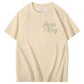 Jesus Is King Pattern  Print Cotton T-Shirt