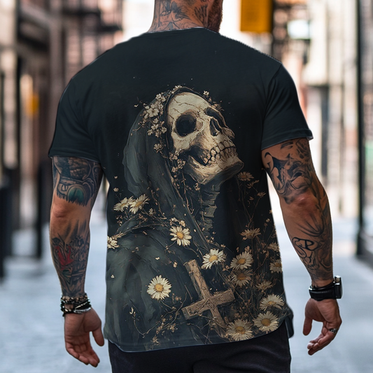 Skull Art Printed Men's T-Shirt