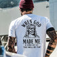 When God Made Me He Grinned And Said This'll Be Fun Jesus Pattern  Print 100%Cotton T-Shirt