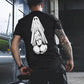 Oral Sex with Ghost Dirty Love Casual Black and White Print T-shirt