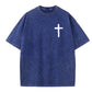 White God All Things Are Possible  Washed And Distressed Pattern Crew Neck T-Shirt