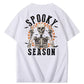 Halloween Spooky Season Funny Skll Pattern  Print 100%Cotton T-Shirt