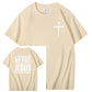 Bring Up My Past Jesus Pattern Print Crew Neck T-Shirt