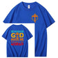 When God Made Me He Grinned  And Said This'll Be Fun Funny Pattern  Print 100%Cotton T-Shirt