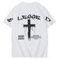 Blessed God Cross Jessus Faith Art Pattern Print T-Shirt