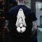 Oral Sex with Ghost Dirty Love Casual Black and White Print T-shirt