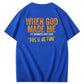 When God Made Me He Grinned And Said This'll Be Fun Pattern Print 100%Cotton Funny T-Shirt