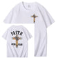 Faith Over Fear  Pattern Print 100%Cotton T-Shirt
