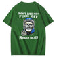 Don't Like Me Fuck Off Problem Solved  Pattern Print 100%Cotton T-Shirt
