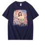 Every Knee Shall T-shirt med rund hals og sløjfemønster