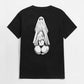 Oral Sex with Ghost Dirty Love Casual Black and White Print T-shirt