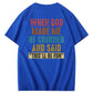 Vintage When God Made Me He Grinned  And Said This'll Be Fun Funny Pattern  Print 100%Cotton T-Shirt