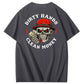 Dirty Hands Clean Money  Pattern Print 100%Cotton T-Shirt