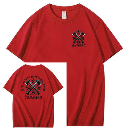 No Weapon Pattern Print Crew Neck T-Shirt