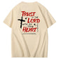 Trust In The  Lord Pattern Print Crew Neck T-Shirt
