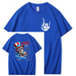 Chill The Fourth Out  Skull Pattern  Print 100%Cotton T-Shirt