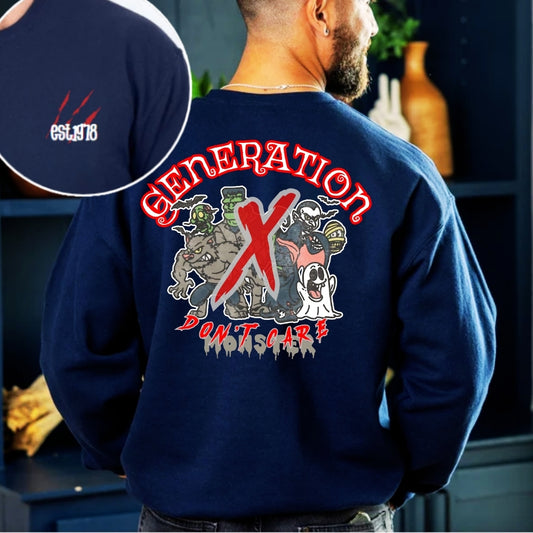 Halloween Generation X Don't Care Monster T-shirt/Crewneck/Hoodie