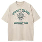 Spooky Island Halloween Washed Cotton T-Shirt