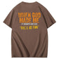 When God Made Me He Grinned And Said This'll Be Fun Pattern Print 100%Cotton Funny T-Shirt