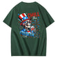 Chill The Fourth Out  Skull Pattern  Print 100%Cotton T-Shirt