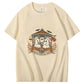 Halloween Coffee Ghost T-Shirt - Cozy Autumn Outfit