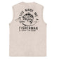 Jesus Made Me A Fisherman  Pattern Sleeveless Cotton Washed Printed Loose Vest