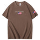 Jesus And America Pattern Print T-Shirt