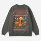 F-Caw-F Chicken Christmas 100% Cotton Sweatshirt