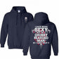 I Hate Being Sexy But I'm A Chubby Bearded Man So I Can't Help It Print Hoodie