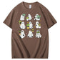 Halloween Ghost Plant  Pattern  Print 100%Cotton T-Shirt