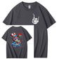 Chill The Fourth Out  Skull Pattern  Print 100%Cotton T-Shirt