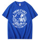 There It Goes My Last Flying Fuck  Pattern Print 100%Cotton T-Shirt
