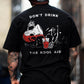 DON’T DRINK THE KOOL AID Skull Drinks Black Print T-shirt