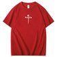 There Is Power In The Name Of Jesus Pattern Print T-Shirt