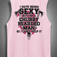 I Hate Being Sexy But I'm A Chubby Bearded Man So I Can't Help It Print Cotton Sleeveless Tank Tops